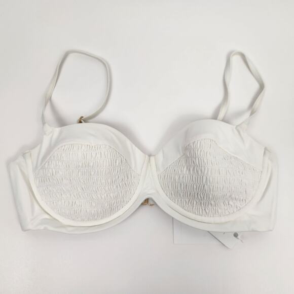 L*Space Marley Bikini Top in Cream Size Small Underwires Padded Cups NWT - Picture 1 of 4